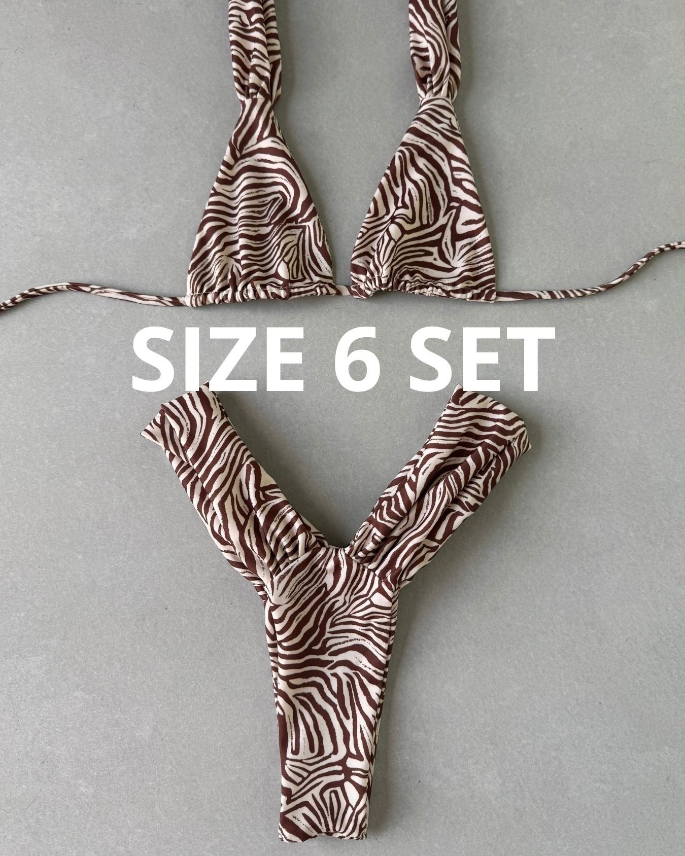 ZEBRA BIKINI - SIZE 6AU SET - 73