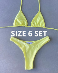 SHIMMER LEMON BIKINI - SIZE 6AU SET - 168