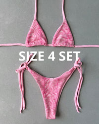 PINK ZEBRA BIKINI - SIZE 4AU SET - 5
