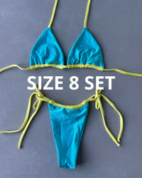 TWO TONE SKY BLUE BIKINI - SIZE 8AU SET - 135