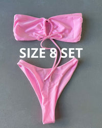 SHIMMER BABY PINK BIKINI - SIZE 8AU SET - 107