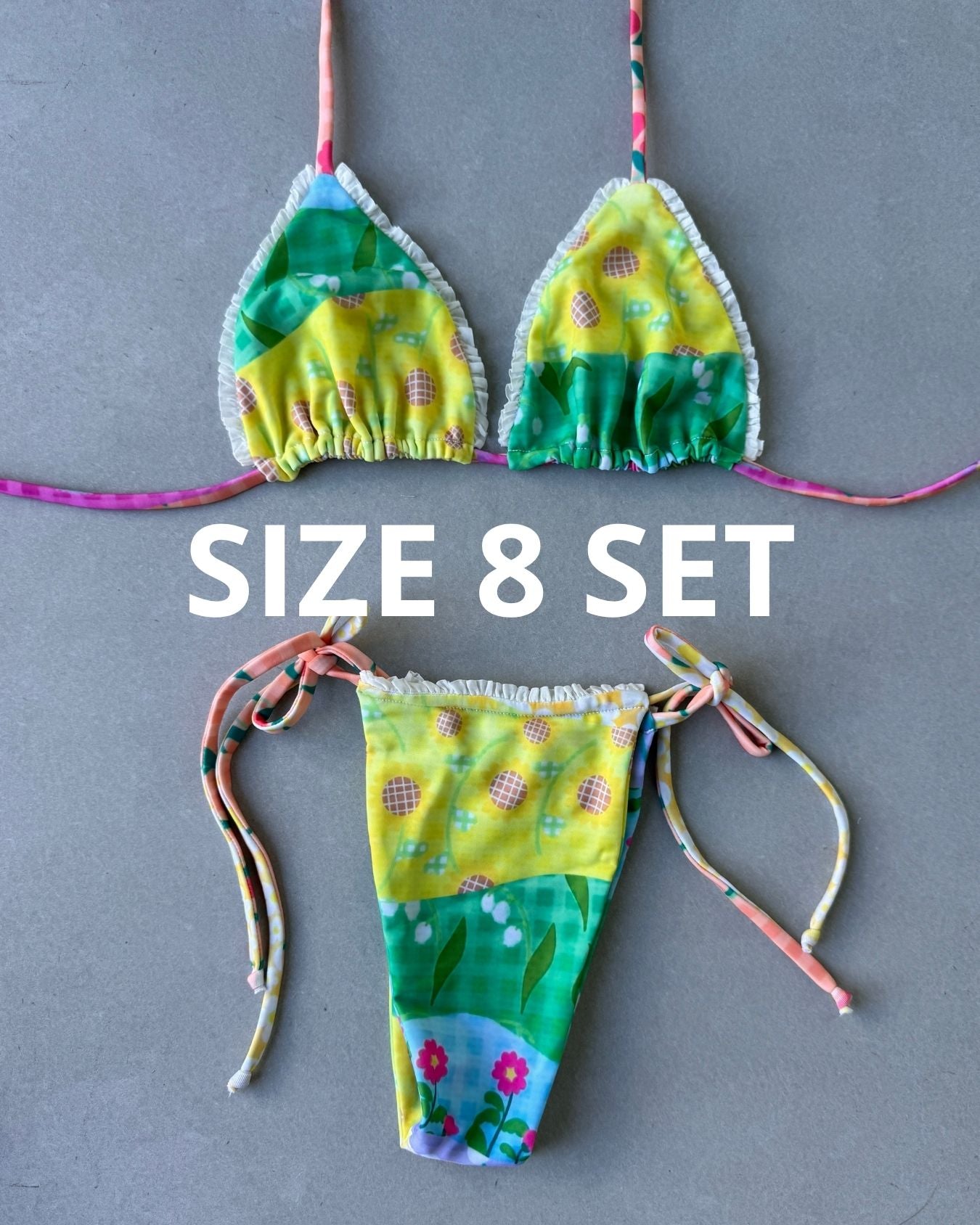 SORBET RUFFLE BIKINI - SIZE 8AU SET - 130