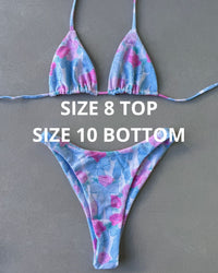 PASTEL BOWS BIKINI - SIZE 8AU TOP 10AU BOTTOMS - 120