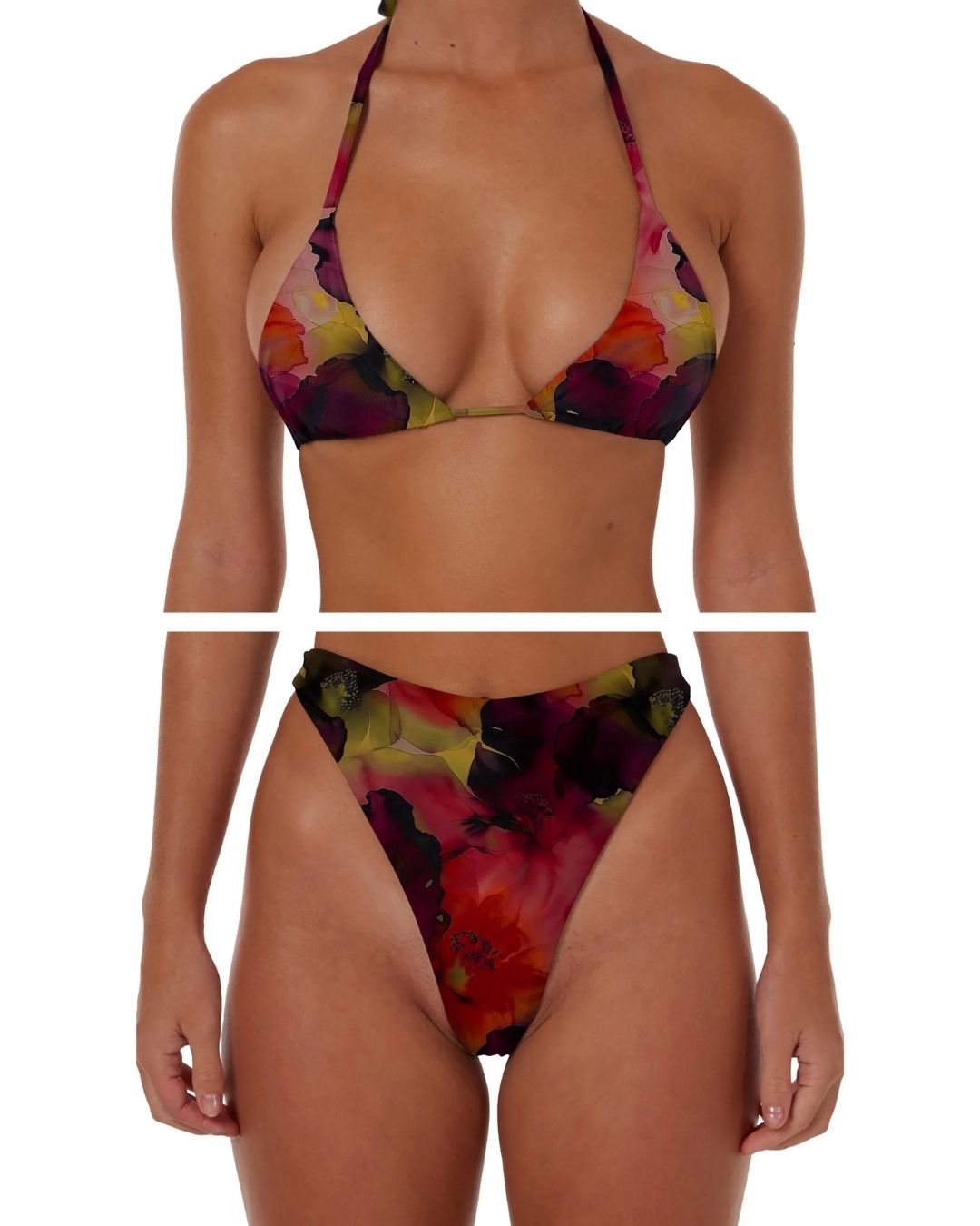 AMOUR NOIR BIKINI - SIZE 6AU TOP 8AU BOTTOMS - 206
