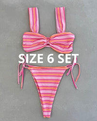 SUNSET STRIPES BIKINI - SIZE 6AU SET