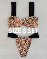 TWO TONE LEOPARD BIKINI - SIZE 8AU SET