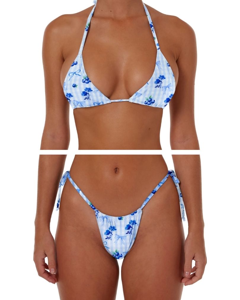 BLUEBERRY BIKINI - SIZE 6AU TOP 8AU BOTTOMS