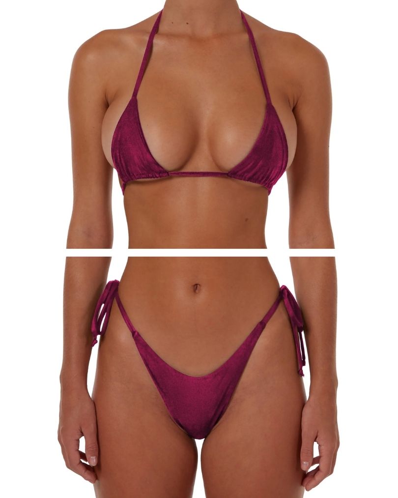 SHIMMER WINE BIKINI - SIZE 8AU SET
