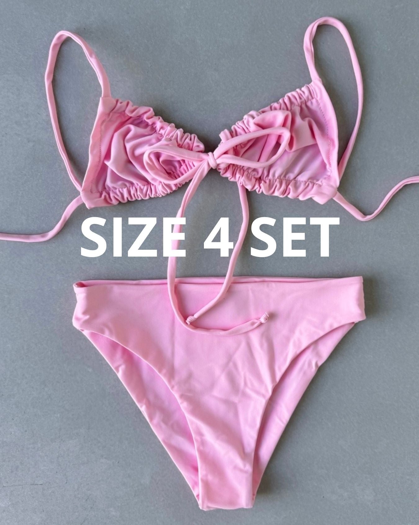 MATTE BABY PINK BIKINI - SIZE 4AU SET - 63