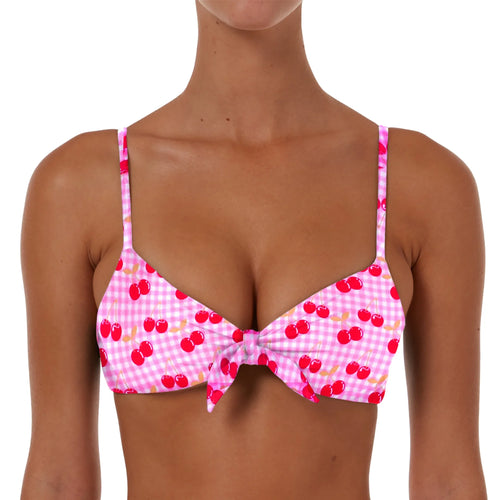 Drawstring Bow Tie Top
