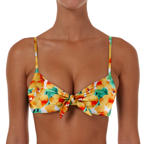 Drawstring Bow Tie Top
