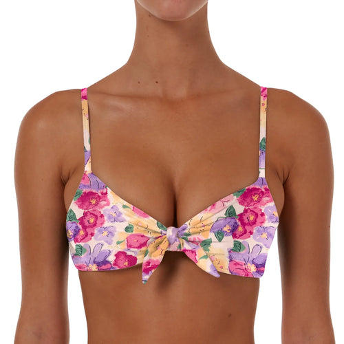 Drawstring Bow Tie Top