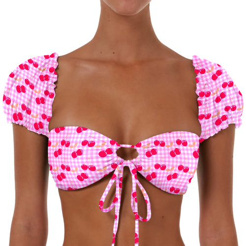 Drawstring Top With Sleeves