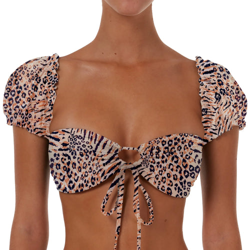 Drawstring Top With Sleeves