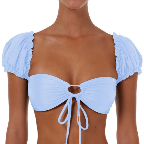 Drawstring Top With Sleeves