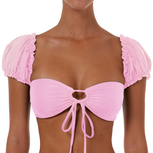 Drawstring Top With Sleeves