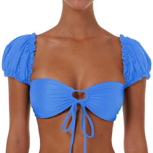Drawstring Top With Sleeves
