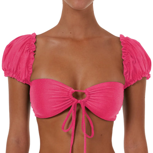 Drawstring Top With Sleeves