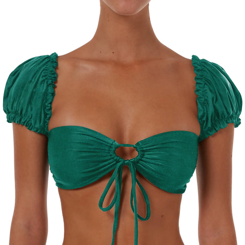 Drawstring Top With Sleeves