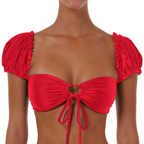 Drawstring Top With Sleeves