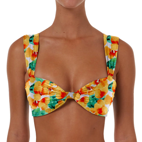 Ruched Detail Top With Wide Straps