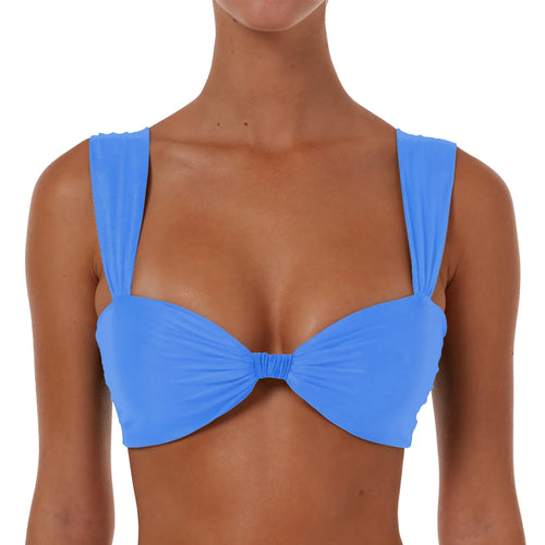 Ruched Detail Top With Wide Straps