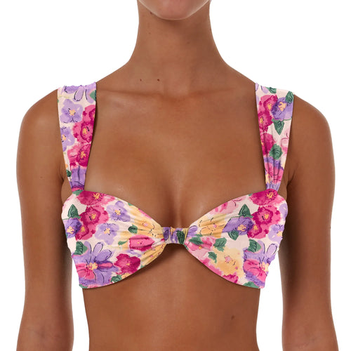 Ruched Detail Top With Wide Straps