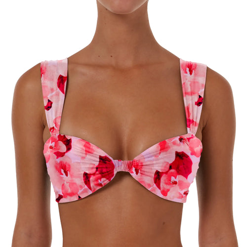 Ruched Detail Top With Wide Straps