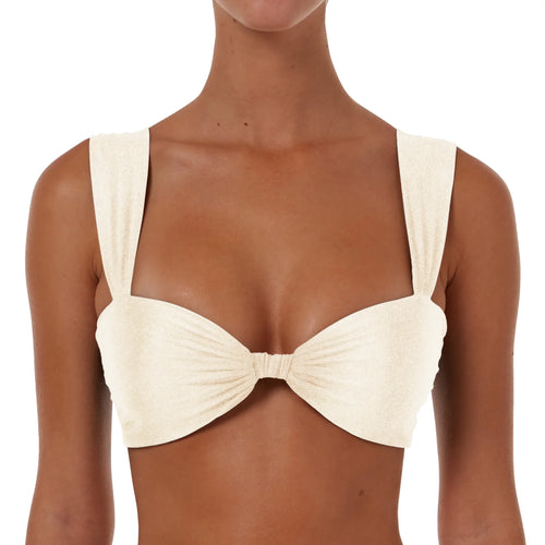 Ruched Detail Top With Wide Straps