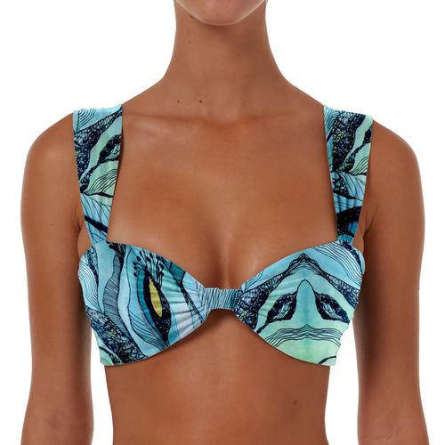 Ruched Detail Top With Wide Straps