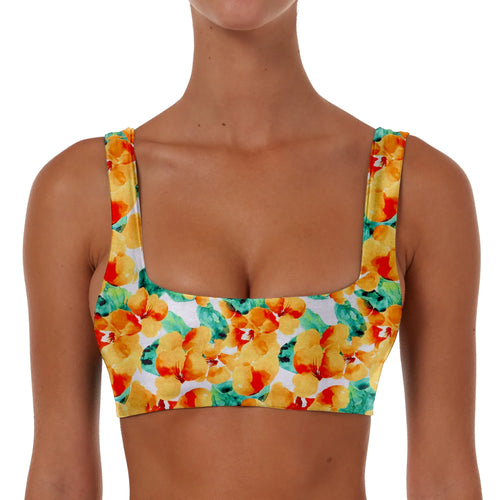 Ruched Square Crop Top