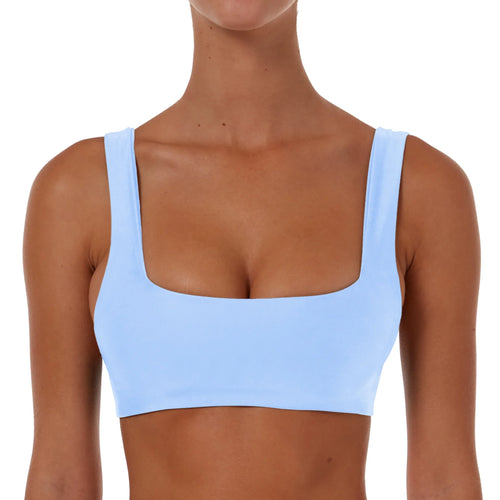 Ruched Square Crop Top