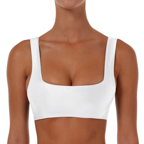 Ruched Square Crop Top