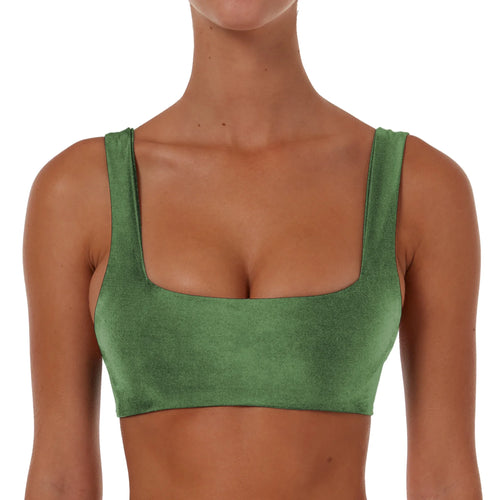 Ruched Square Crop Top