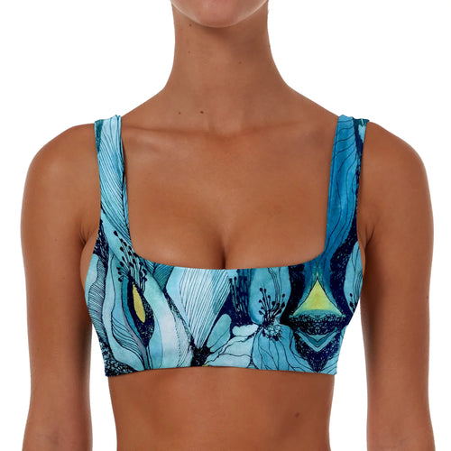 Ruched Square Crop Top