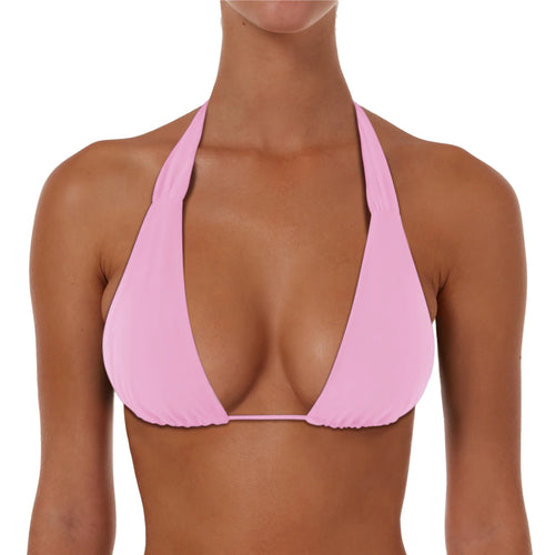 Ruched String Tie Halter Top