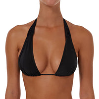 Ruched String Tie Halter Top