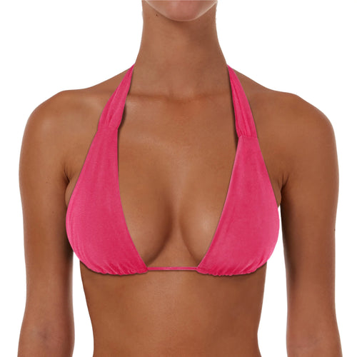 Ruched String Tie Halter Top