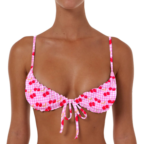 Ruched String Tie Top