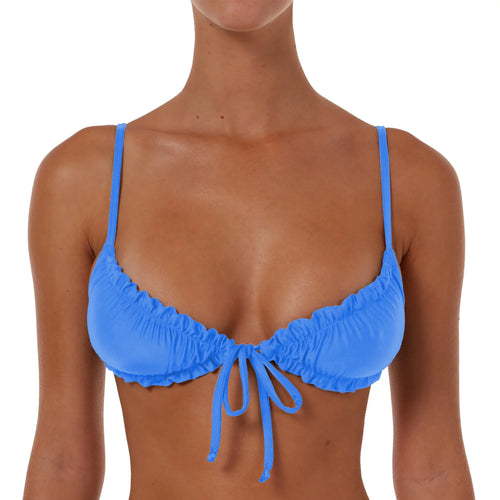 Ruched String Tie Top