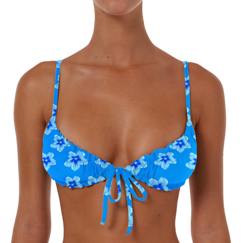Ruched String Tie Top