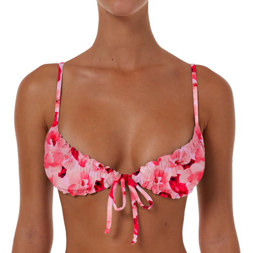Ruched String Tie Top