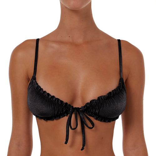 Ruched String Tie Top