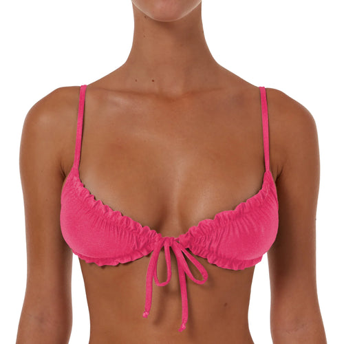 Ruched String Tie Top