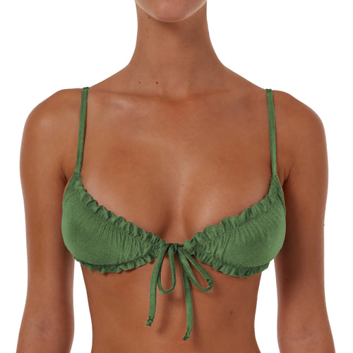 Ruched String Tie Top