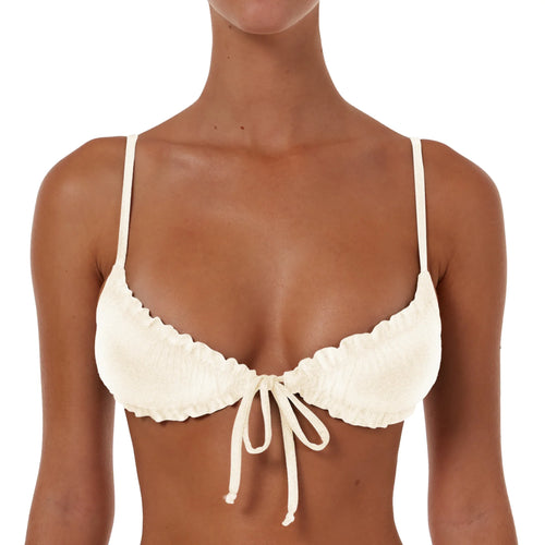Ruched String Tie Top