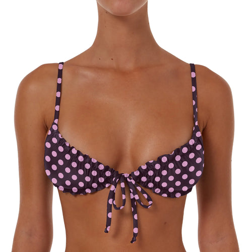 Ruched String Tie Top