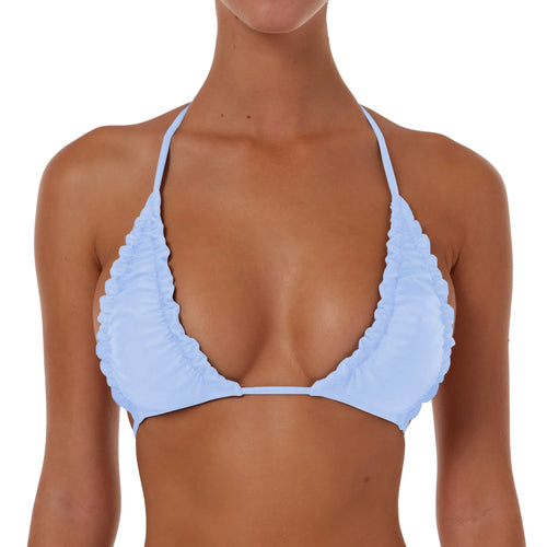 Ruched Triangle String Top