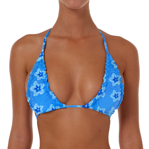 Ruched Triangle String Top