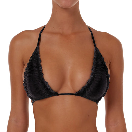 Ruched Triangle String Top